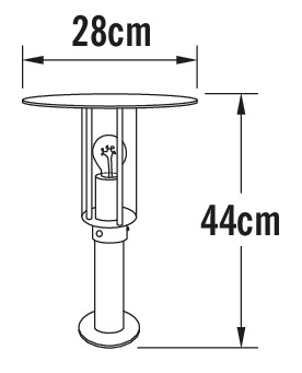 konstsmide Pihapiirivalaisin mode 661-320 ip54 e27 gal
