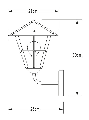 konstsmide Seinävalaisin ulko fenix 438-900 ip23 e27 kupari