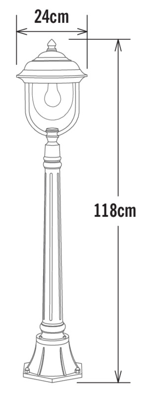 konstsmide Courtyard luminaire parma 7225-250 ip43 e27 wh
