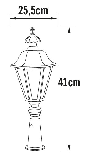 konstsmide Pihapiirivalaisin pallas 478-750 ip23 mu