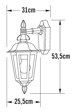 konstsmide Seinävalaisin ulko pallas 483-250 ip23 va