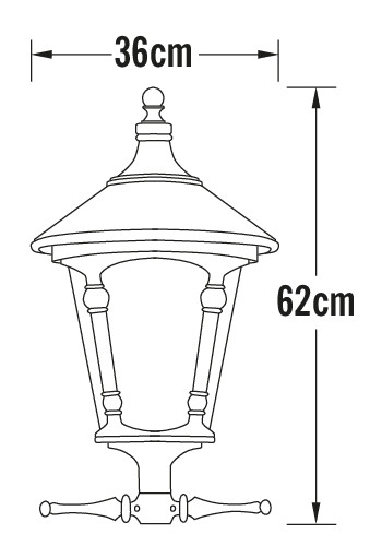 konstsmide Pihapiirivalaisin virgo 570-750 ip23 e27 mu