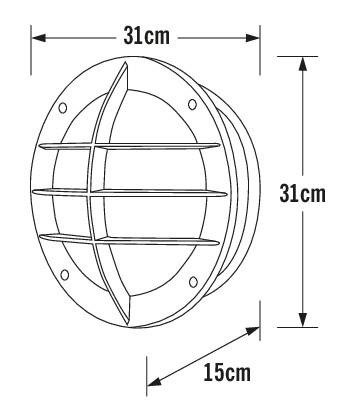 konstsmide Väggarmatur oden 515-752 ip23 e27 sv