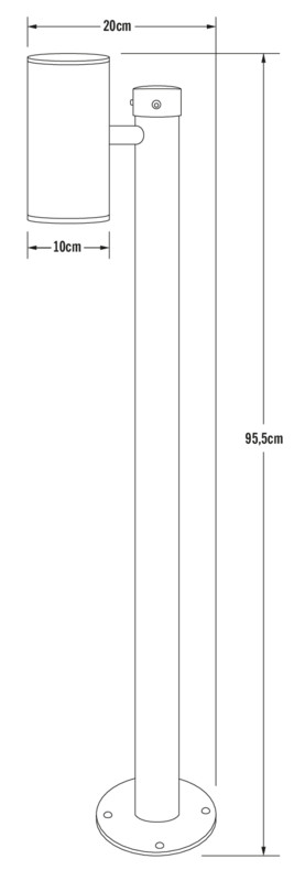 konstsmide Pollarivalaisin ull 591-320 ip54 2x8w gal
