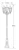 konstsmide Courtyard luminaire firenze 7217-750 ip43 e27 bl