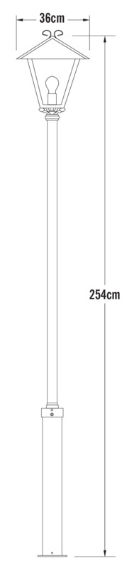 konstsmide Pihapiirivalaisin benu 437-750 ip23 e27 mu