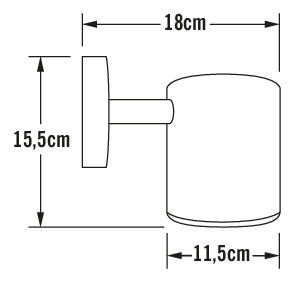 konstsmide Väggarmatur ull 592-320 ip54 8w gal