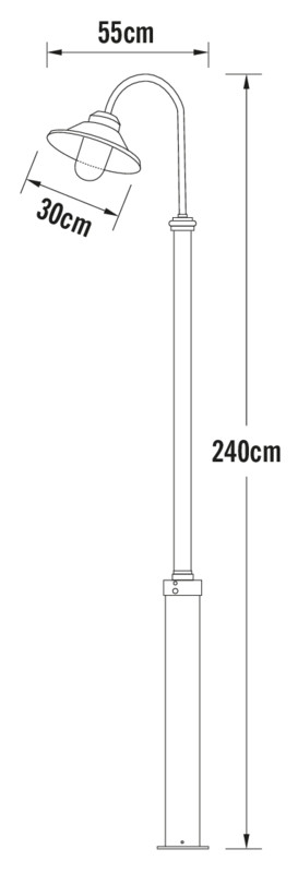 konstsmide Pihapiirivalaisin vega 563-750 ip23 8w mu