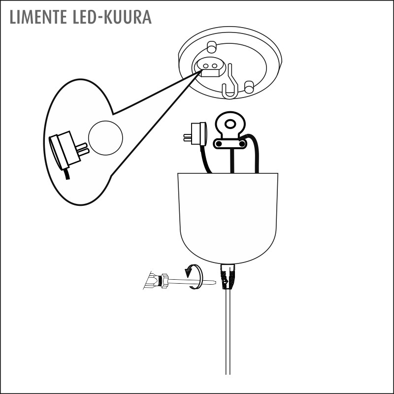 limente Kattovalaisin kuura led 4000k 12w va