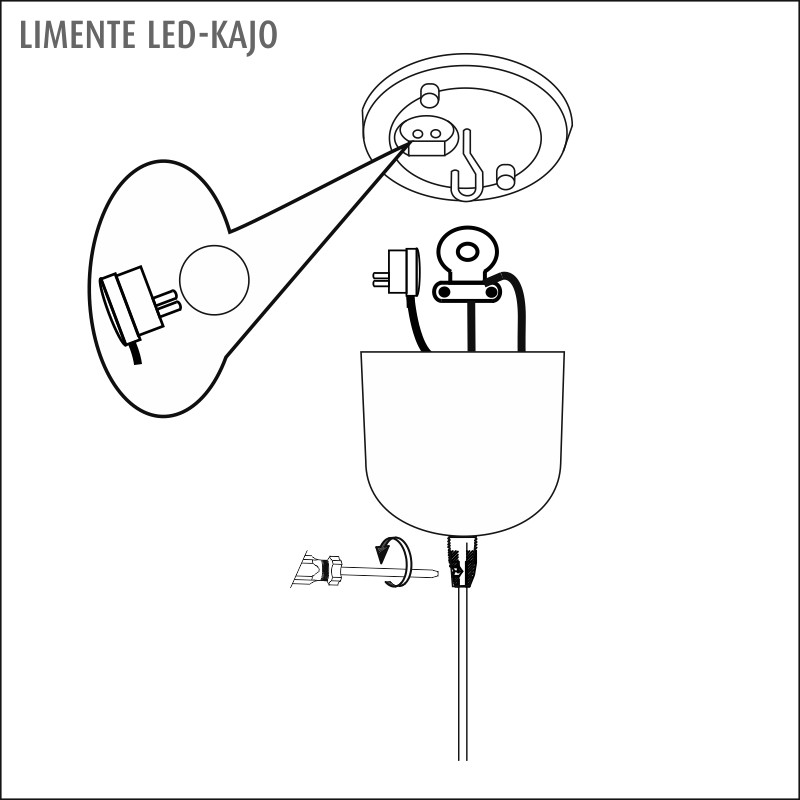 limente Kattovalaisin kajo led 4000k 9w va