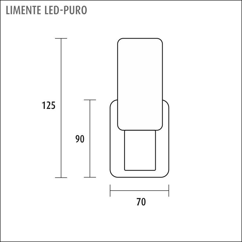 limente Seinävalaisin sisä puro led 4000k 4w kr va
