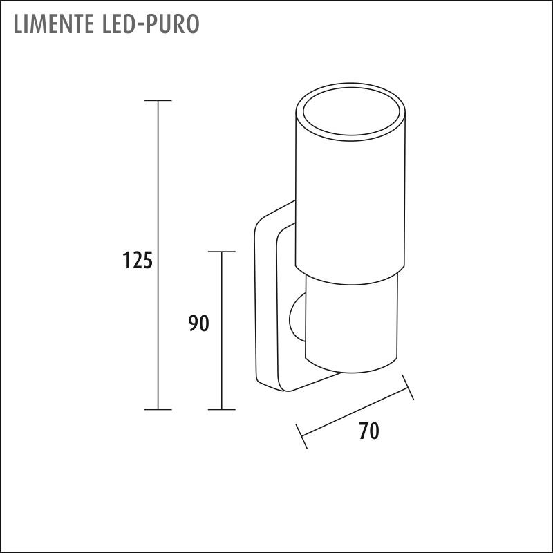 limente Seinävalaisin sisä puro led 4000k 4w kr va