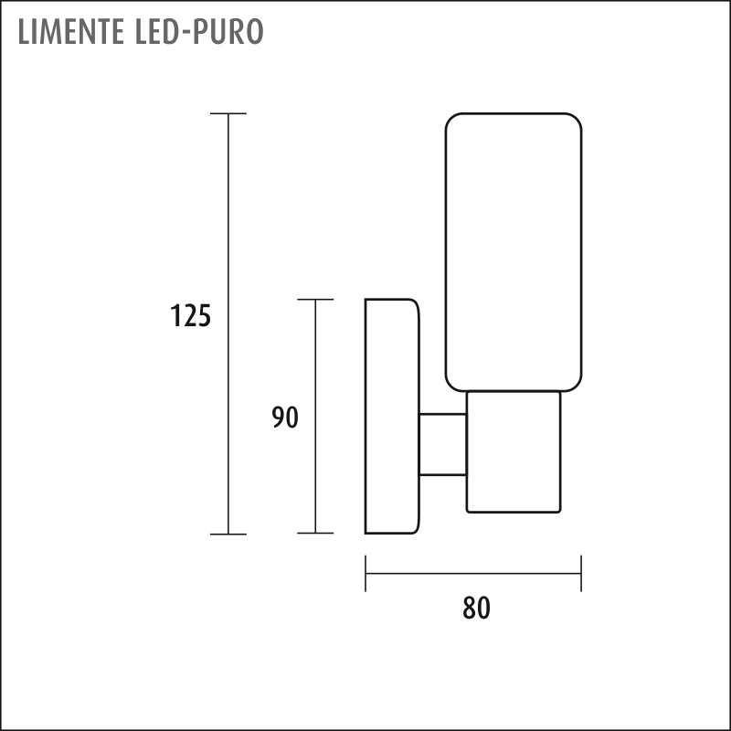 limente Seinävalaisin sisä puro led 4000k 4w kr va
