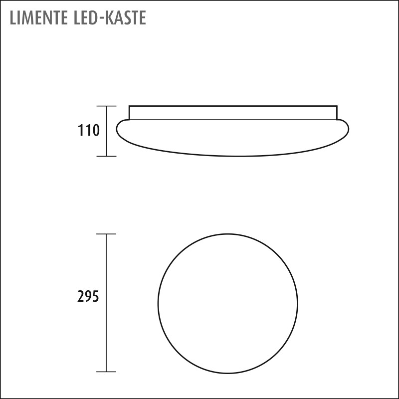 limente Ceiling luminaire kaste led 4000k 17w va