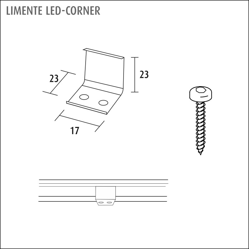 limente Led-list led-corner20 cct 29w 2,7-6k