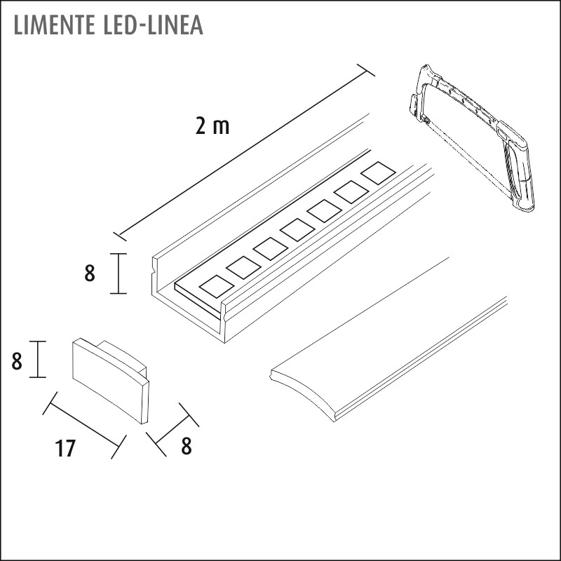 limente Led-light rail led-linea40 cct 2700-6000k al