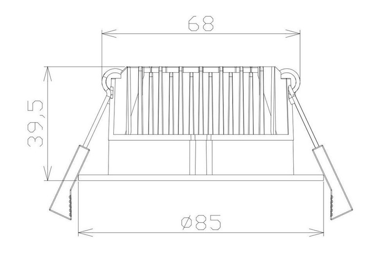 arten Alasvalo nova ip44 560lm 7w 3cct 85 dim mu
