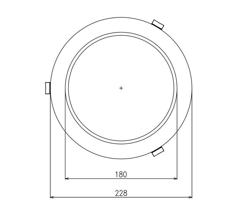 arten Downlight nova ip44 2410lm 25w 3cct 228 dim v