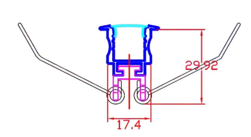 arten Led strip recessed profile