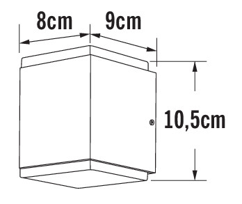 konstsmide Seinävalaisin ulko monza 7991-370 ip54 2x6w ant