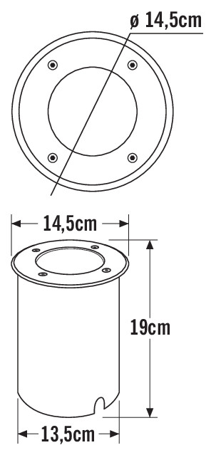 konstsmide In-ground luminaire 7997-310 ip65 10w st