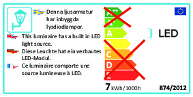 konstsmide Wall/ceiling luminaire recessed 7098-200 ip44 6w wh