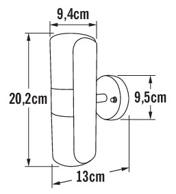 konstsmide Seinävalaisin ulko modena 7522-750 ip54 2xgu10 mu