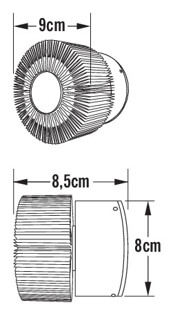 konstsmide Seinävalaisin ulko monza 7900-800 ip54 3w mes