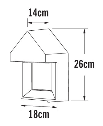 konstsmide Seinävalaisin ulko cosenza 7958-250 ip54 5w va