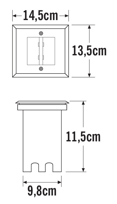konstsmide Maavalaisin maavalo 7960-310 ip65 6w rst
