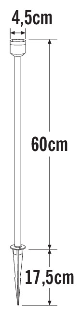 konstsmide Pihapiirivalaisin monza 7964-000 ip44 2x3w alu