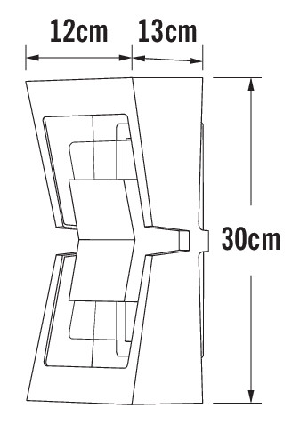 konstsmide Seinävalaisin ulko potenza 7971-250 ip54 2x4w va