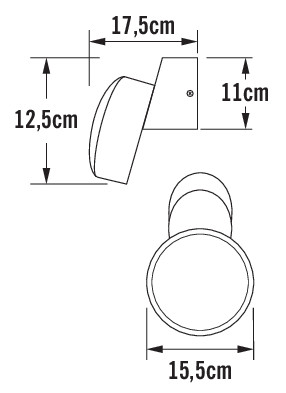 konstsmide Seinävalaisin ulko vicenza 7527-750 ip44 4w mu
