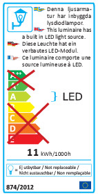 konstsmide Wall/ceiling luminaire cesena 7975-250 ip54 10w wh