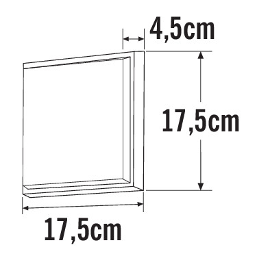konstsmide Wall/ceiling luminaire cesena 7975-250 ip54 10w wh