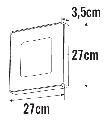 konstsmide Wall/ceiling luminaire carrara 7986-250 ip54 25w wh