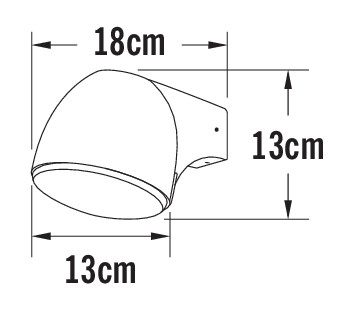 konstsmide Väggarmatur ferrara 7531-250 ip44 led wh