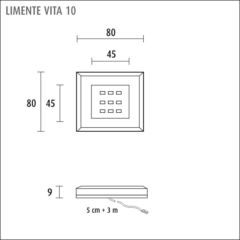 limente Kalustevalaisin led-vita10 4,8w 4000k kr