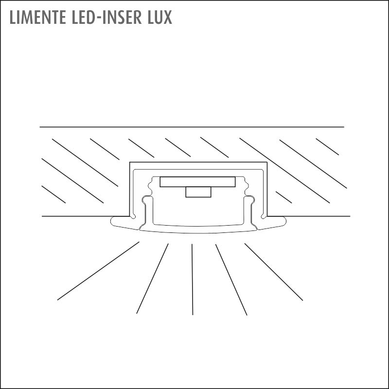 limente Led-light rail led-inser40lux 57w 4000k al