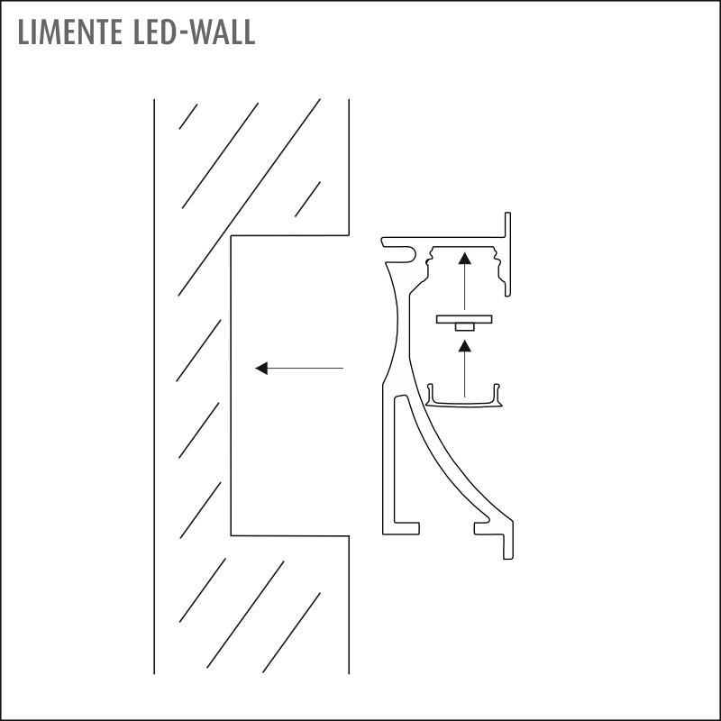 limente Led-light rail led-wall40 cct 58w 2700-6000k