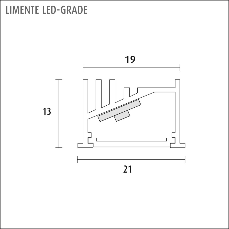 limente Valoprofiili/-nauha led-grade20com 28w 4k al