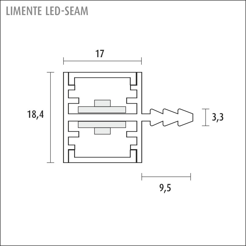 limente Led-list led-seam20lux 28w 3k 24v