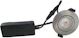 nordtronic Downlight low profile eco ip54 440lmeco 6w 3k ba round