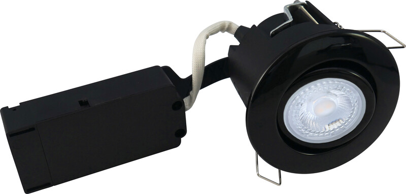 nordtronic Downlight uni install dim out ip44 gu10 5,5w/930 dim bl r
