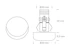 nordtronic Downlight anthea ip44 2w-350ma 10lm2700 ba mini