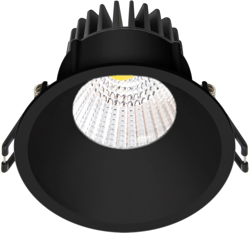 nordtronic Downlight velia pro ip44 9w 2,7k 650lm bl round