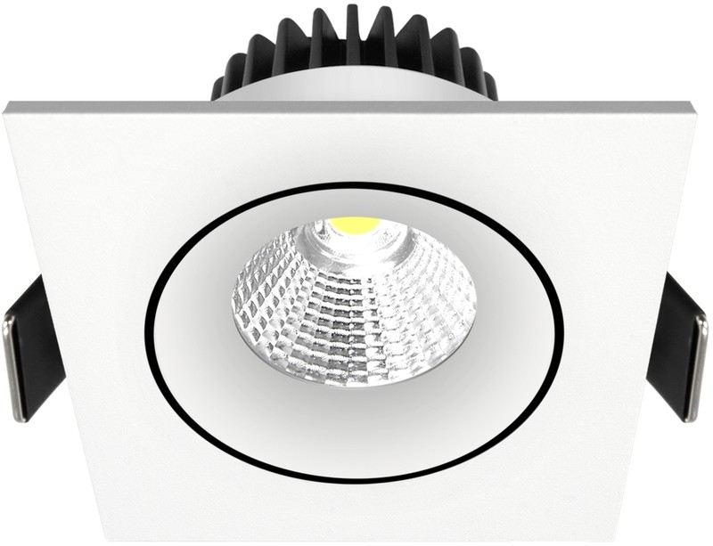 nordtronic Downlight velia pro ip44 10,9w 3k 740lm wh square