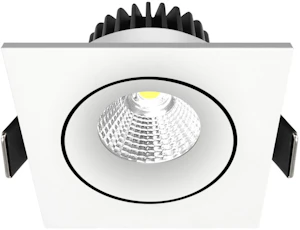 nordtronic Downlight velia pro ip44 10,9w 3k 740lm wh square