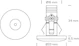 nordtronic Downlight elena ip44 2w-350ma 2700k 140lm bl