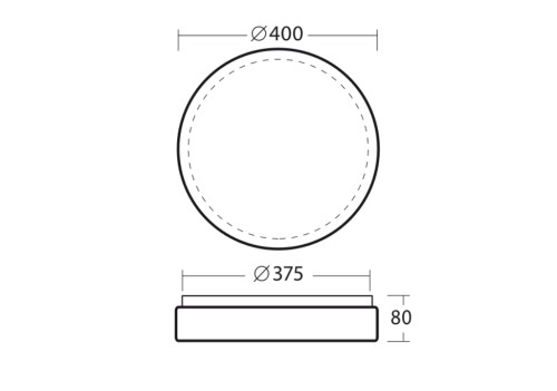 m-light Yleisvalaisin pinta delia 2 delia 2 24w 4k pc ip54